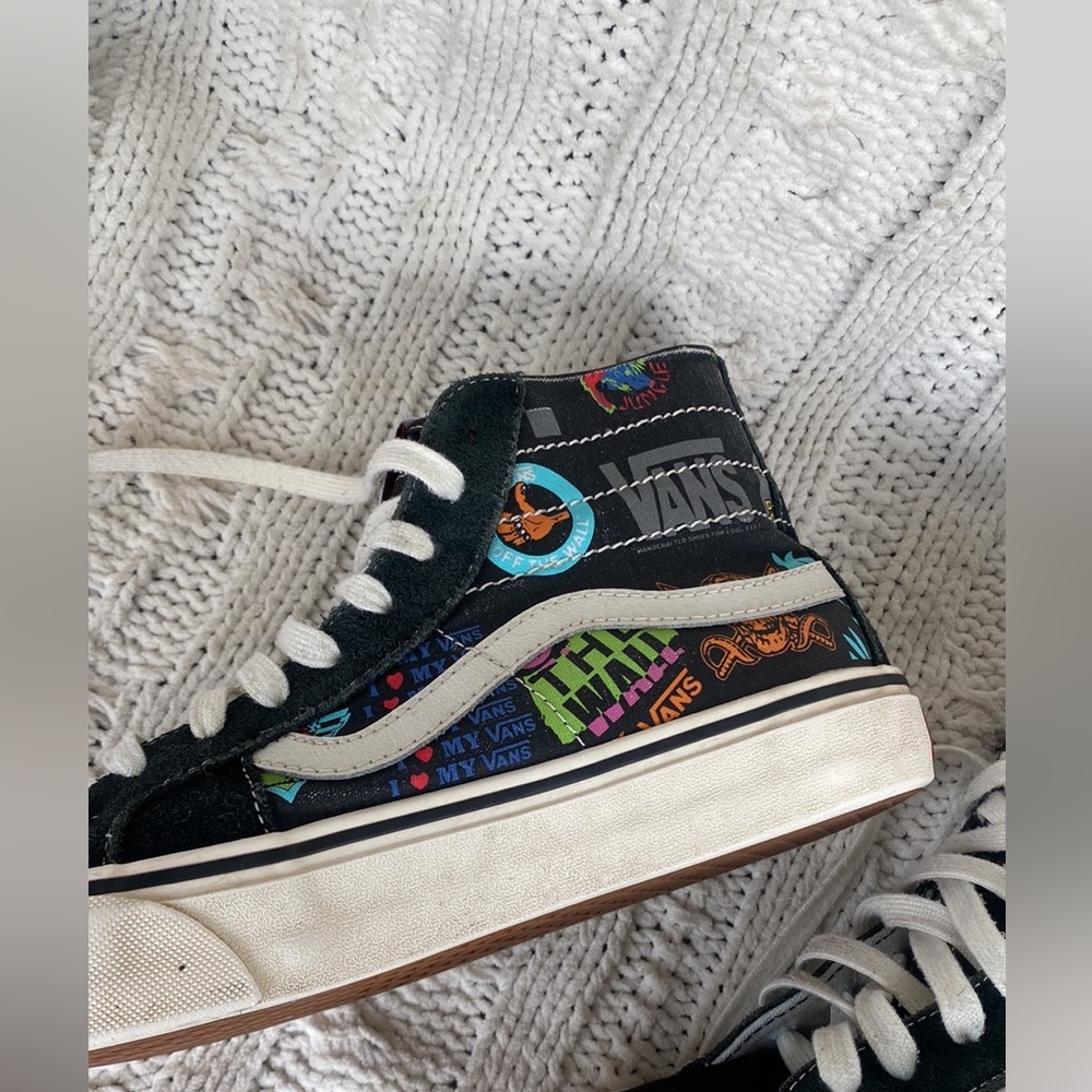 Vans Sk8-Hi 138 Decon V66 Black US Mens 9.5 Womens 11 Retro High Top Ska… - Picture 9 of 10